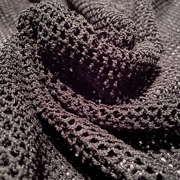 Black Mesh Cover-Up Size Medium/Large - Picture 3 of 10
